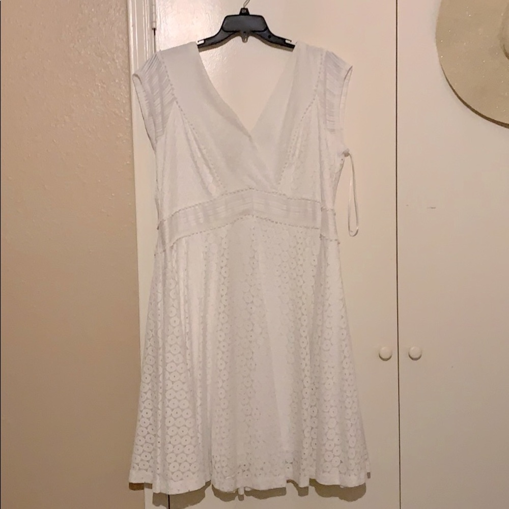 white lace dress
